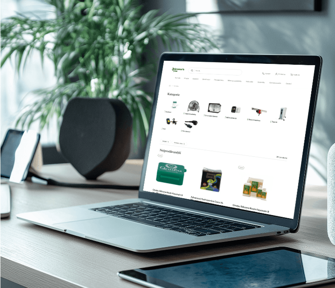 Grower's Club's website done by Minimalistic